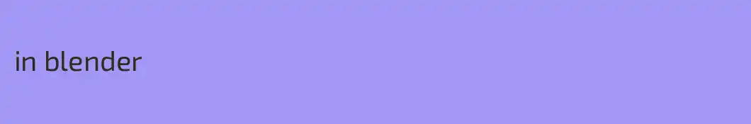 in blender